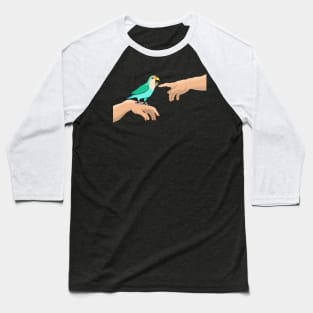 Michelangelo Dutch Blue Lovebird Baseball T-Shirt